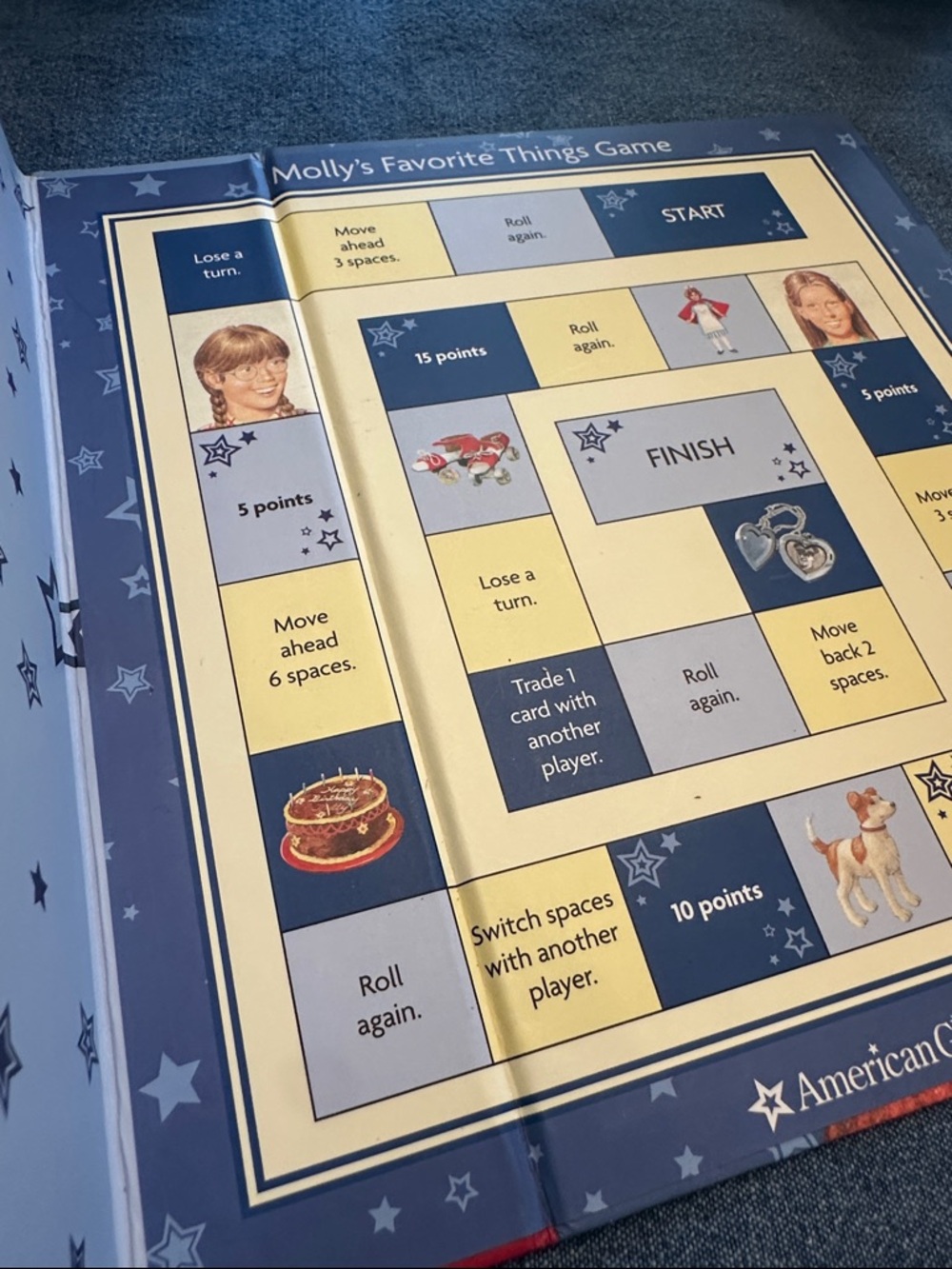 American Girl Molly Set of 6 Books with Game Board in case like new - Picture 10 of 12